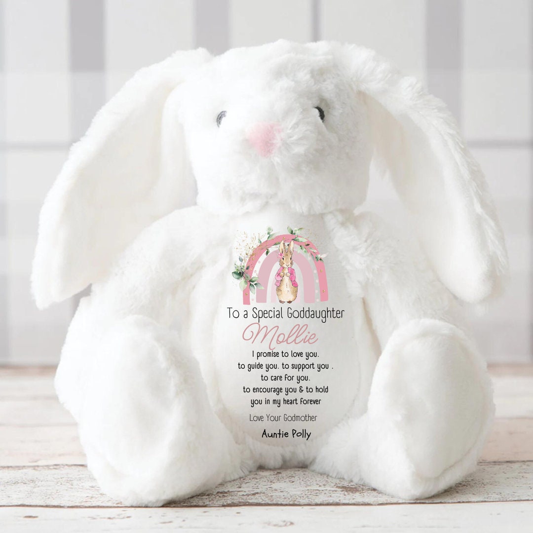 Personalised Christening Gift,Baby Boy,Naming Day,Godson Christening Gifts,Boys, Baptism,Christening Teddy,Bear,Keepsake,Grandson,Bunny