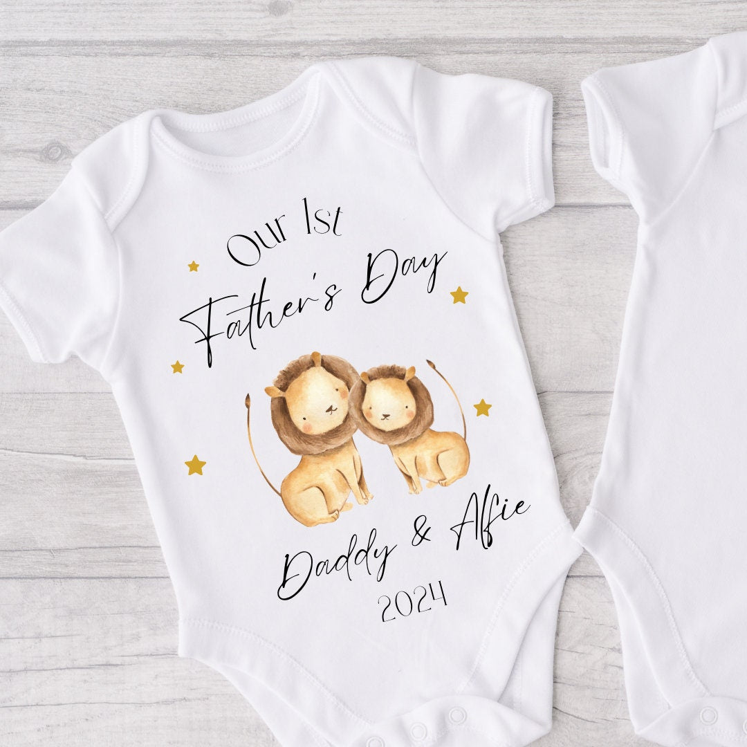 First Father's Day Baby Grow, Baby Vest, Sleep suit, First Fathers Day Gift, 1st Father's Day, New Dad Gift, Fathers Day Gift, New Dad Gift