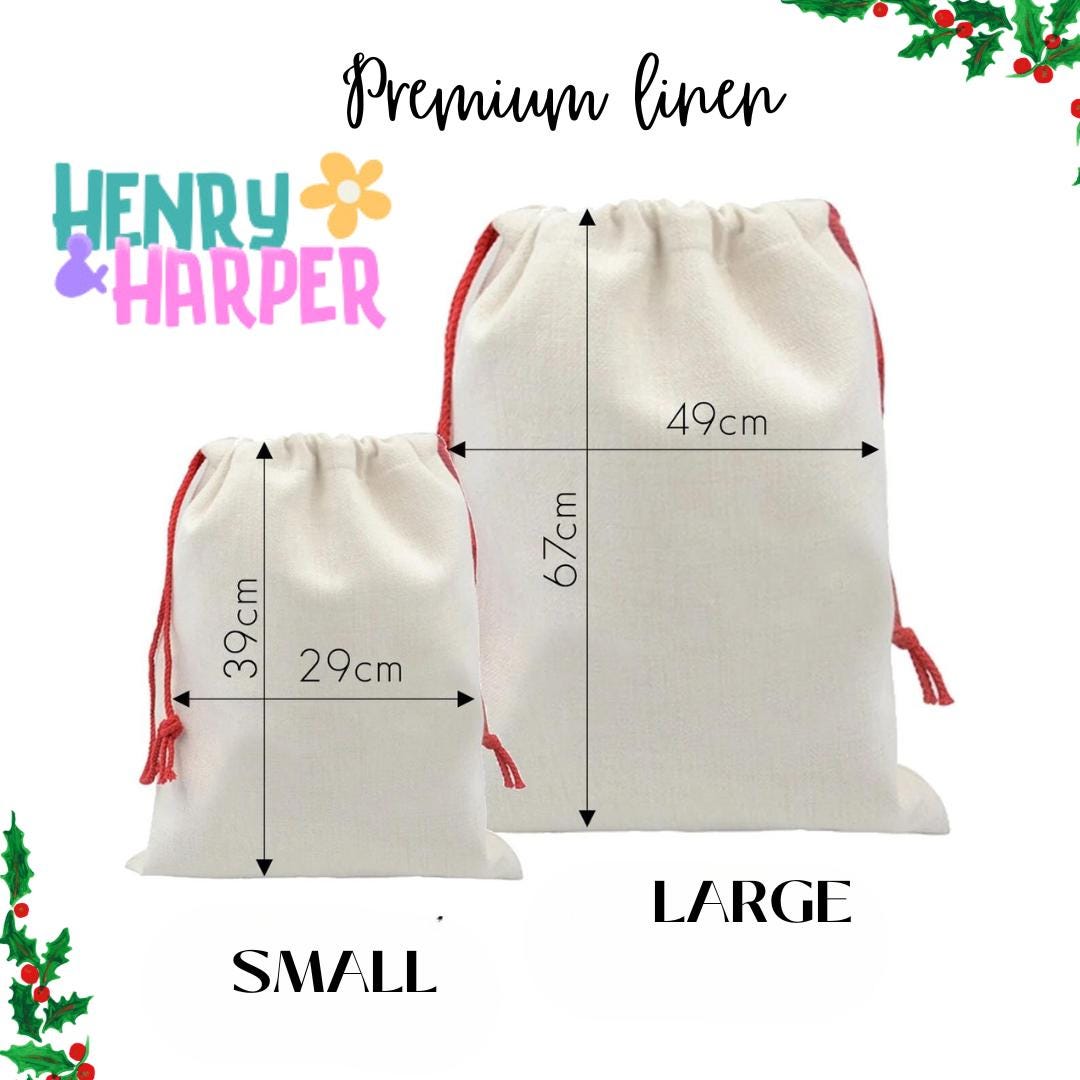 Personalised Santa Sack, Christmas Sack, Christmas Eve Box,Baby First Christmas, Christmas Gift Bag , Baby Girl, Toy Sack,Christmas Stocking