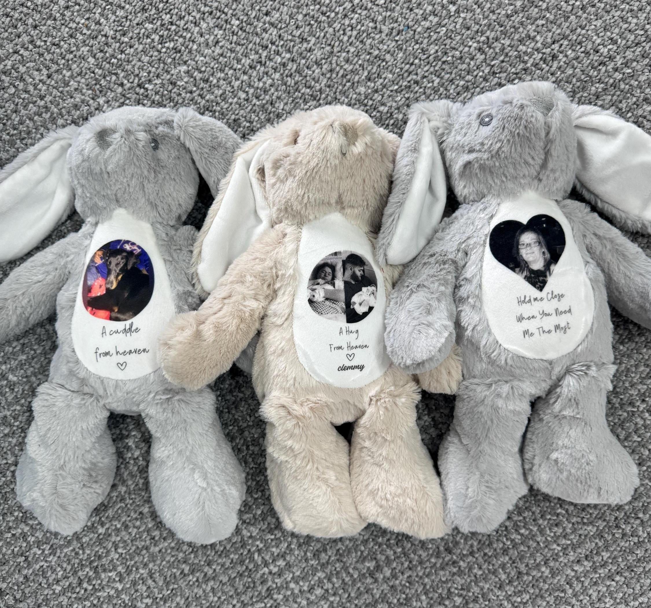 Memory Photo Teddy, In Memory Gift, Bereavement Gift ,Memorial ,Keepsake Present, Memorial Photo Gift, Memory Teddy Bear, Sympathy