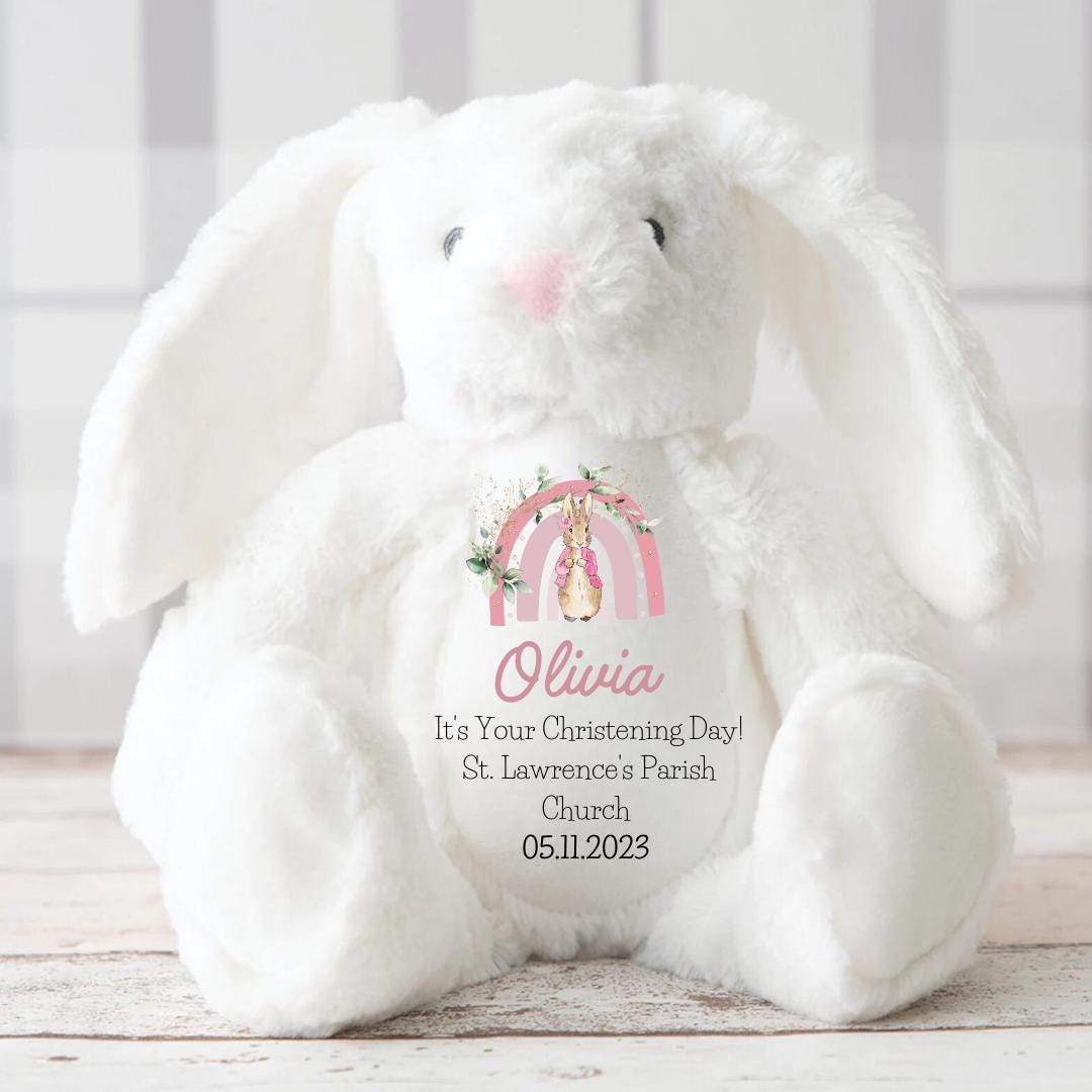 Personalised Christening Gift,Baby Boy,Baby Girl ,Naming Day,Godson Christening Gifts, Baptism, Christening Teddy,Bear, Keepsake