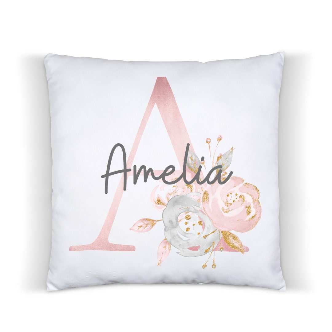 Girls Nursery Cushion,Nursery Decor,Baby Girl Gifts, New Baby Gift, Pillow, Pastel, Toddler Bedroom, Floral Nursery, Newborn