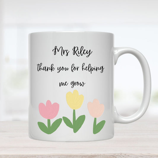 Personalised Teacher Gift, Personalised Teacher Mug, Personalised End of Year Teacher Mug Thank you Teacher ,Classroom Gift School Leaver