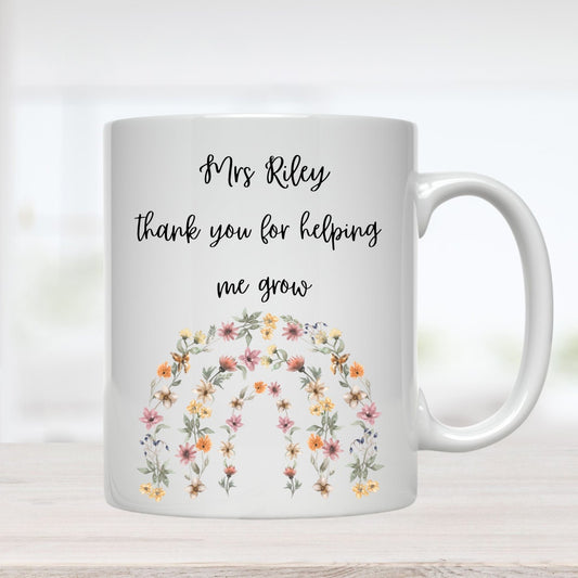 Personalised Teacher Gift, Personalised Teacher Mug, Personalised End of Year Teacher Mug Thank you Teacher ,Classroom Gift School Leaver