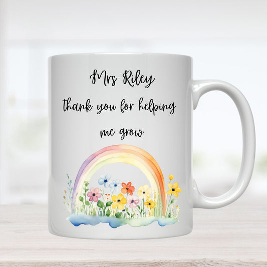 Personalised Teacher Gift, Personalised Teacher Mug, Personalised End of Year Teacher Mug Thank you Teacher ,Classroom Gift School Leaver