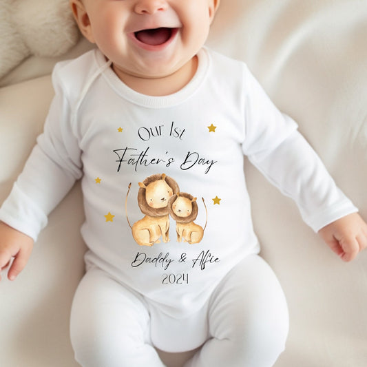 First Father's Day Baby Grow, Baby Vest, Sleep suit, First Fathers Day Gift, 1st Father's Day, New Dad Gift, Fathers Day Gift, New Dad Gift