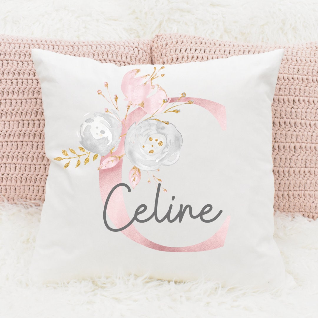 Girls Nursery Cushion,Nursery Decor,Baby Girl Gifts, New Baby Gift, Pillow, Pastel, Toddler Bedroom, Floral Nursery, Newborn