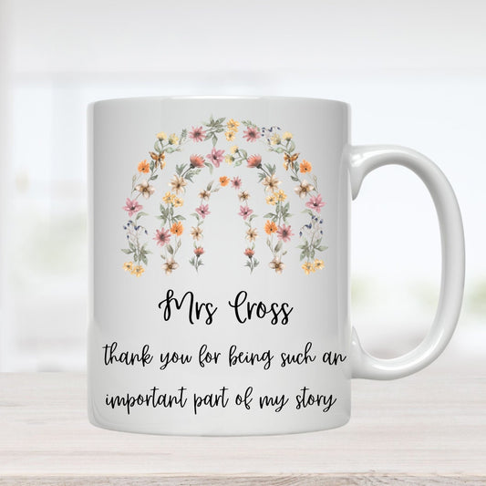 Personalised Teacher Gift, Personalised Teacher Mug, Personalised End of Year Teacher Mug Thank you Teacher ,Classroom Gift School Leaver