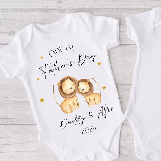 First Father's Day Baby Grow, Baby Vest, Sleep suit, First Fathers Day Gift, 1st Father's Day, New Dad Gift, Fathers Day Gift, New Dad Gift