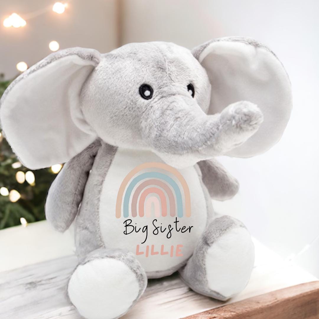 Personalised Teddy ,Baby Gift,New Baby Gift, Baby Keepsake,Baby Girl ,Gifts, Big Sister Gift, Little Sister Gifts, New Sister Gift , Sister