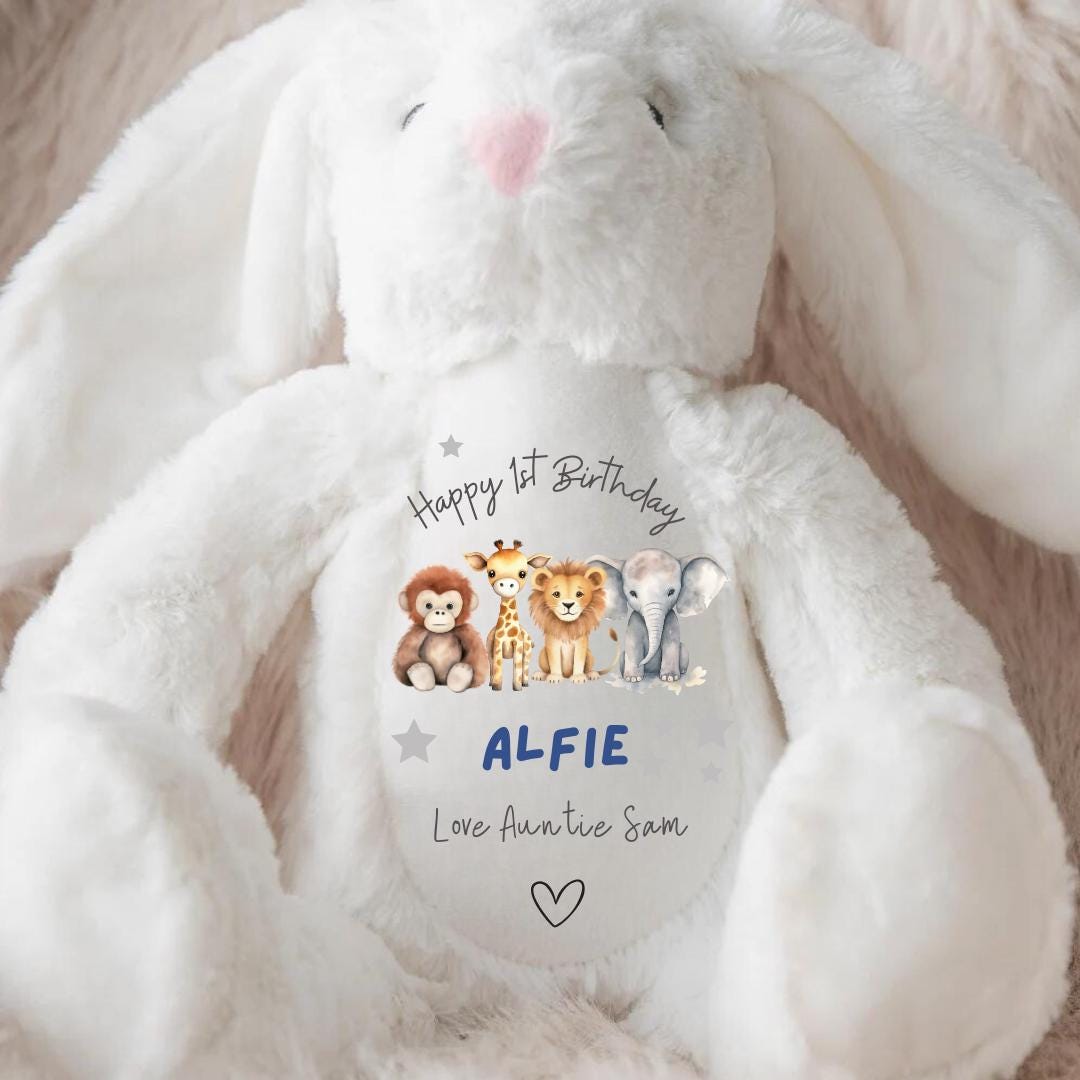 Personalised Baby Teddy - Personalised Baby Toy - 1st Birthday Gift, First Birthday Gift, Personalised Teddy, Baby Teddy, Keepsake