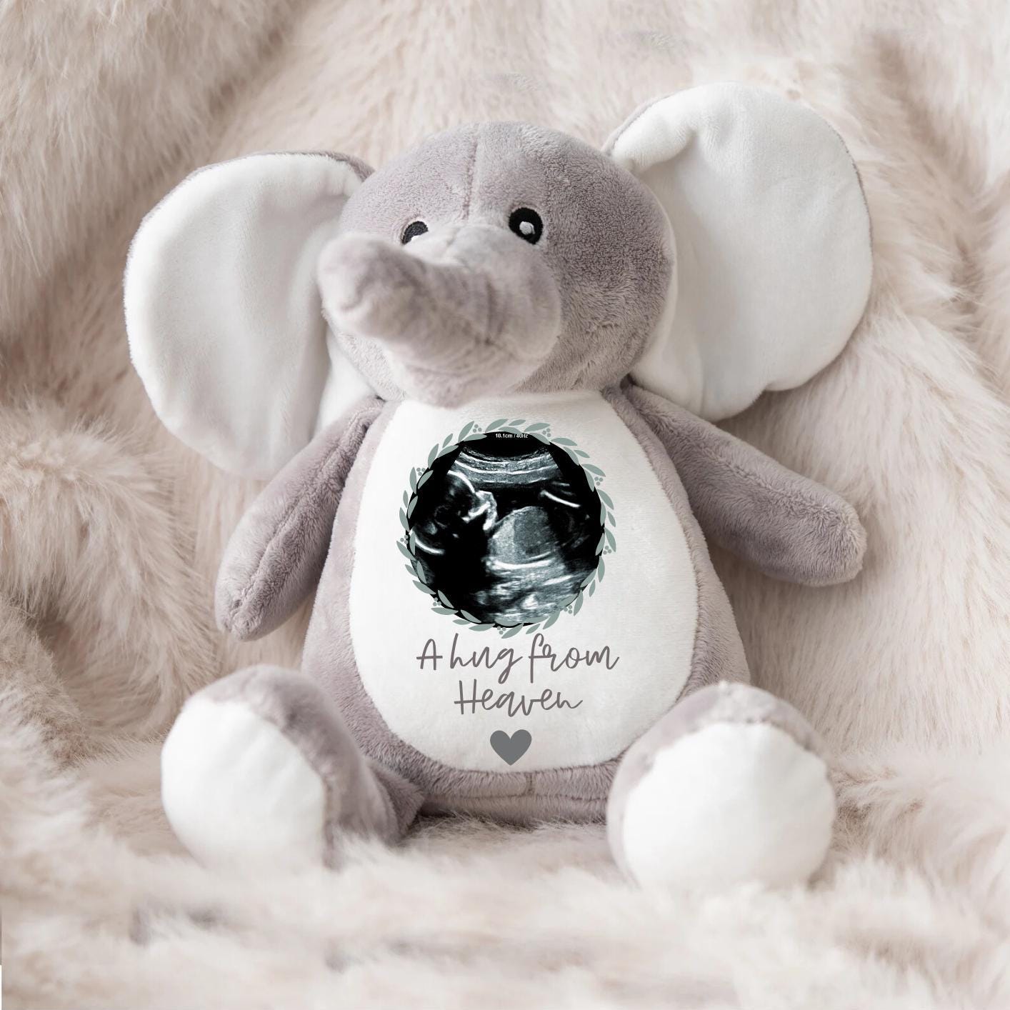 Personalised Baby Loss Bunny - Miscarriage Teddy - Still Born Gifts - Baby Memorial Keepsake - Baby Loss Keepsake - Angel Baby - Memorial