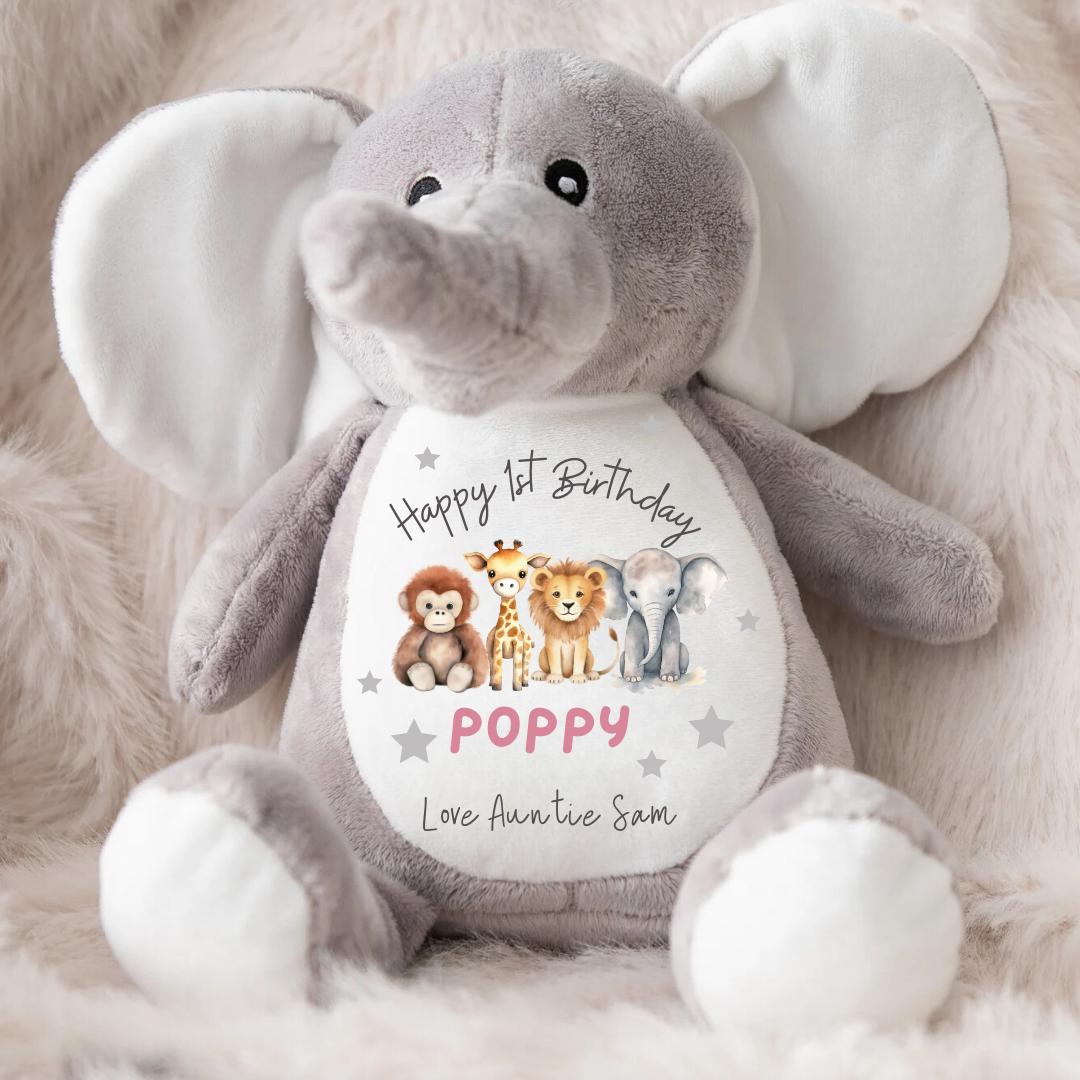 Personalised Baby Teddy - Personalised Baby Toy - 1st Birthday Gift, First Birthday Gift, Personalised Teddy, Baby Teddy, Keepsake