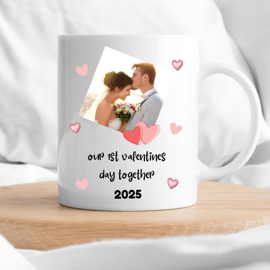 Personalised photo Valentines Day Together Mug - Valentines Mug - First Valentines Married Gift - Valentine Gifts - Valentine's Day Gift
