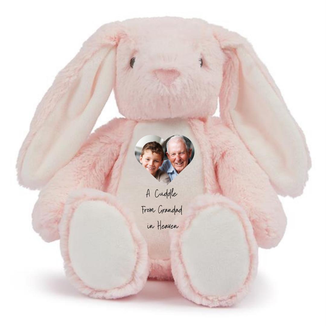 Memory Photo Teddy, In Memory Gift, Bereavement Gift ,Memorial ,Keepsake Present, Memorial Photo Gift, Grandad In Heaven, Teddy Bear