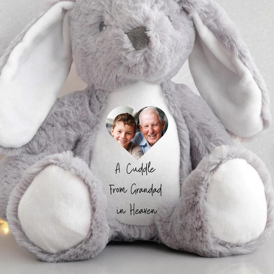 Memory Photo Teddy, In Memory Gift, Bereavement Gift ,Memorial ,Keepsake Present, Memorial Photo Gift, Grandad In Heaven, Teddy Bear