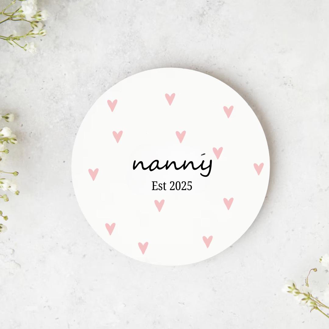 Nana and Grandad Gift, Nanny Grandma Mug Set, Grandparent Personalised Mug, New Grandparent Gift, Pregnancy Announcement