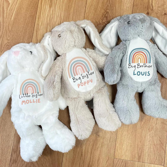 Personalised Teddy ,Baby Gift,New Baby Gift, Baby Keepsake,Baby Girl ,Gifts, Big Sister Gift, Little Sister Gifts, New Sister Gift , Sister