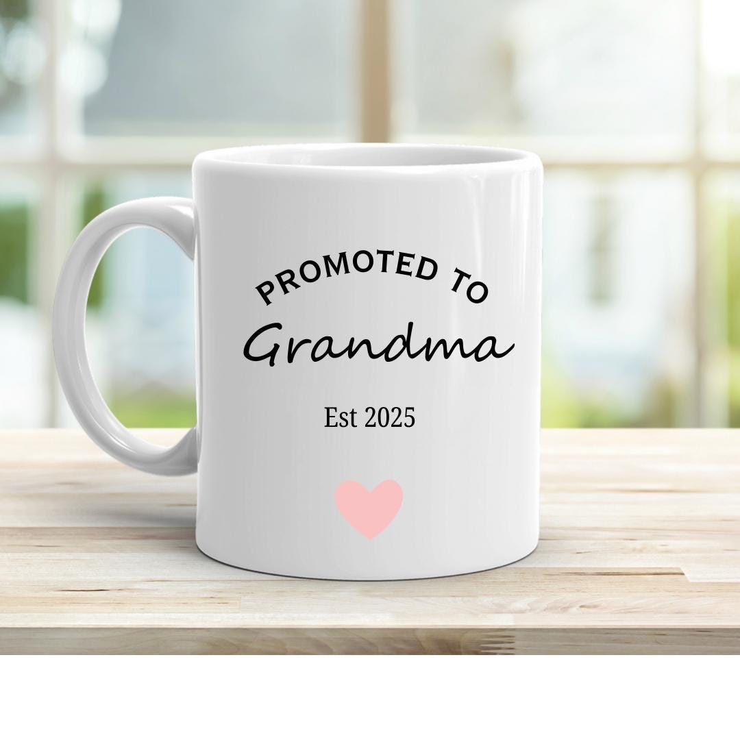 Nana and Grandad Gift, Nanny Grandma Mug Set, Grandparent Personalised Mug, New Grandparent Gift, Pregnancy Announcement