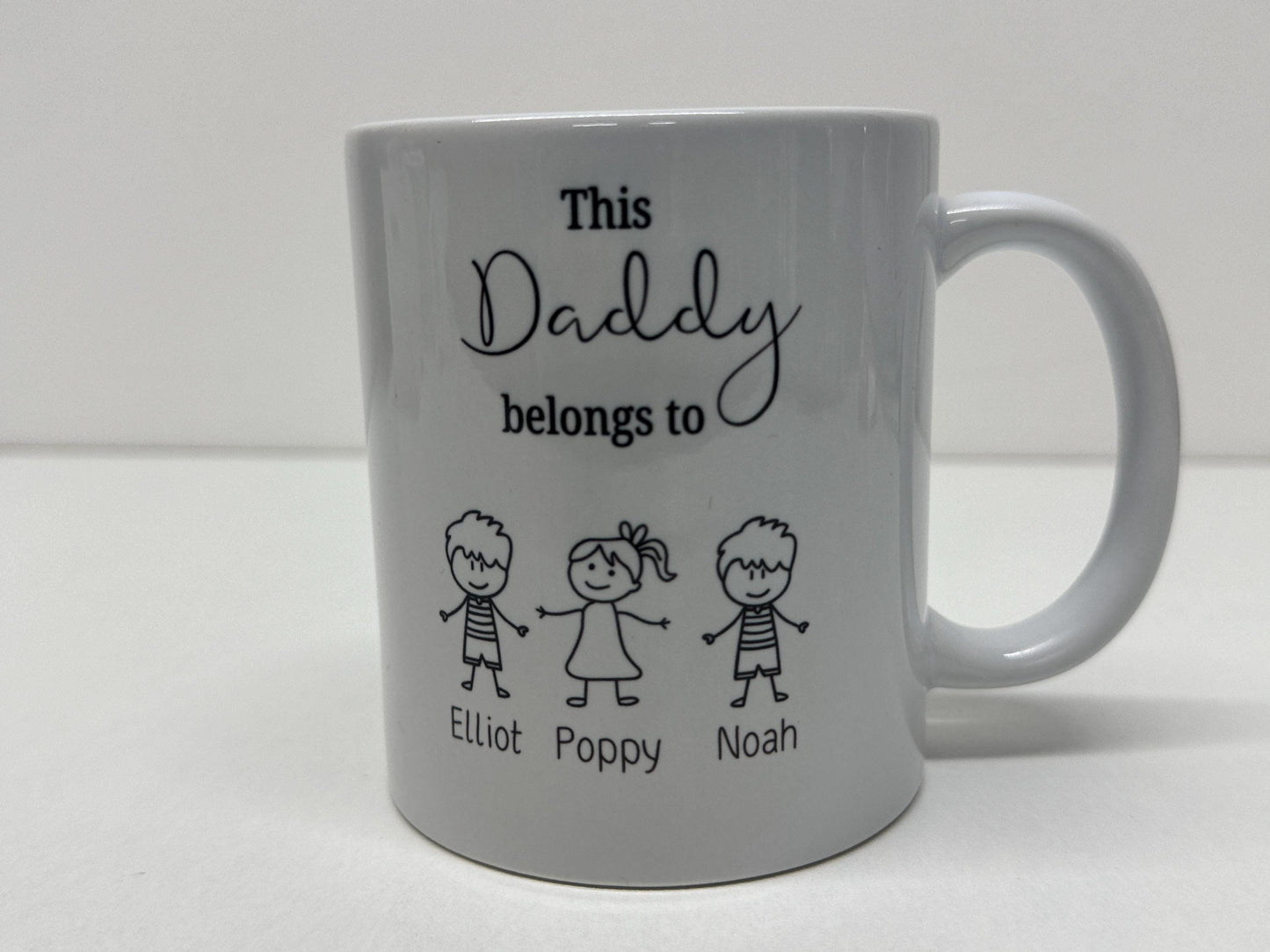 This grandpa belongs to mug with grandchildren names ,Christmas Gift for Grandpa , Children drawing ,Personalised Father's Day ,For Grandad