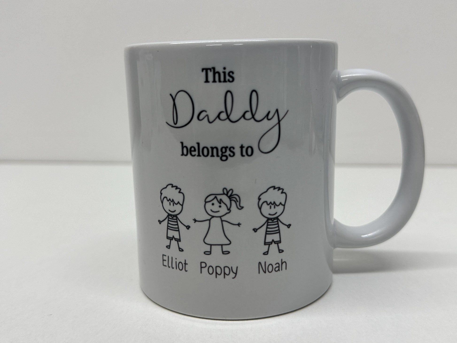 This grandpa belongs to mug with grandchildren names ,Christmas Gift for Grandpa , Children drawing ,Personalised Father's Day ,For Grandad