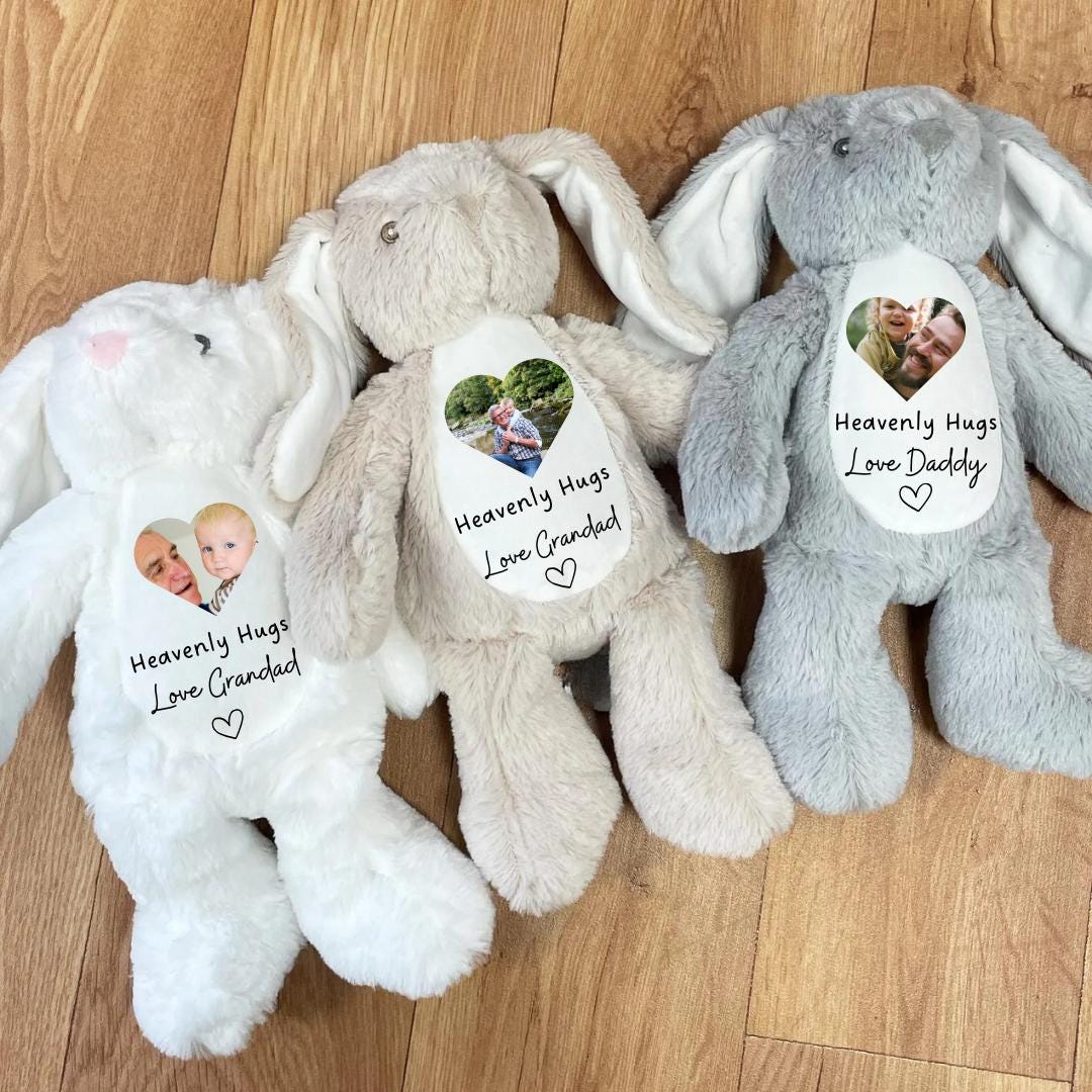 Memory Photo Teddy, In Memory Gift, Bereavement Gift ,Memorial ,Keepsake Present, Memorial Photo Gift, Memory Teddy Bear, Sympathy