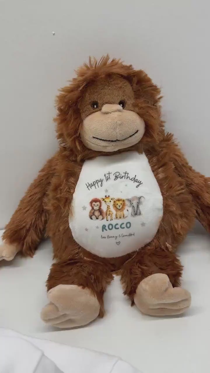 Personalised Baby Teddy - Personalised Baby Toy - 1st Birthday Gift, First Birthday Gift, Personalised Teddy, Baby Teddy, Keepsake