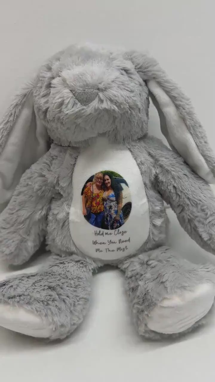 Memory Photo Teddy, In Memory Gift, Bereavement Gift ,Memorial ,Keepsake Present, Memorial Photo Gift,  Memory Teddy Bear, Sympathy