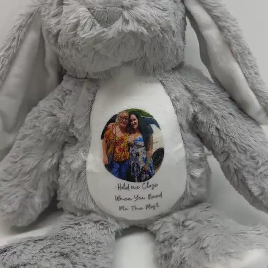 Memory Photo Teddy, In Memory Gift, Bereavement Gift ,Memorial ,Keepsake Present, Memorial Photo Gift,  Grandad In Heaven, Teddy Bear